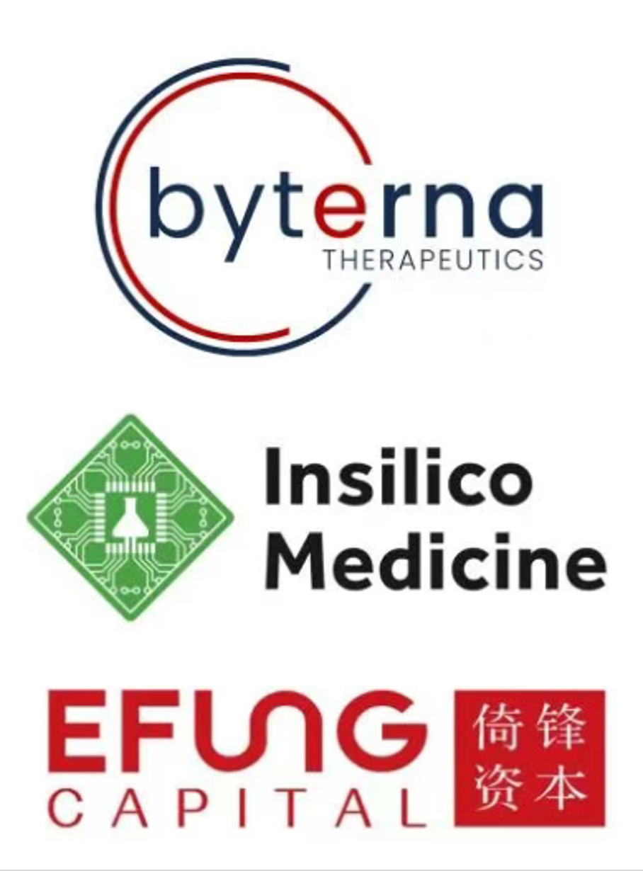 Byterna Therapeutics Pre-A financing with Insilico Medicine and Efung Capital